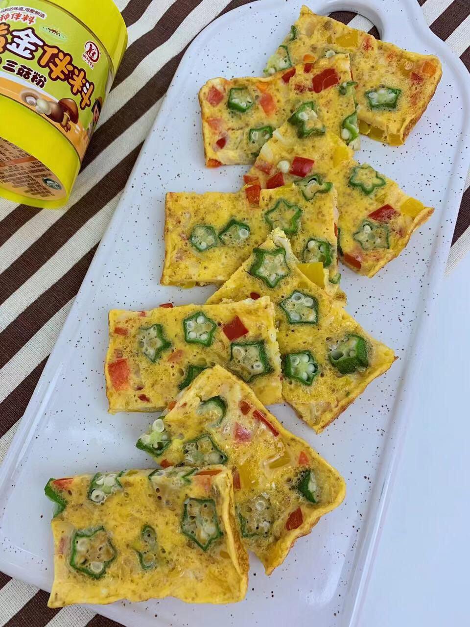 寶寶輔食  銀魚秋葵煎蛋的做法-家常味煎菜譜