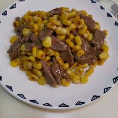 玉米炒牛肉的做法-家常味炒菜譜