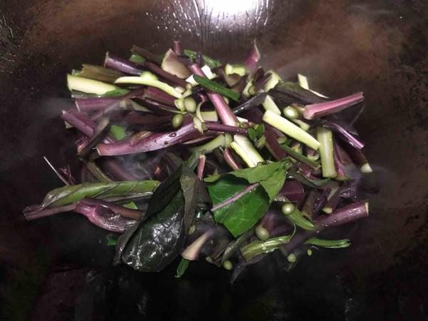 紫菜苔炒咸肉絲的做法-家常味炒菜譜