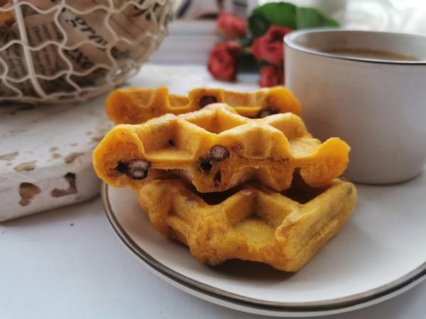 南瓜蜜豆華夫餅的做法-甜味烘焙菜譜