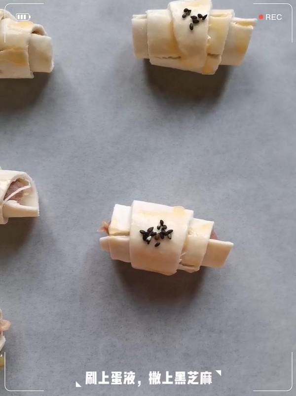 香腸酥皮卷的做法-家常味烤菜譜