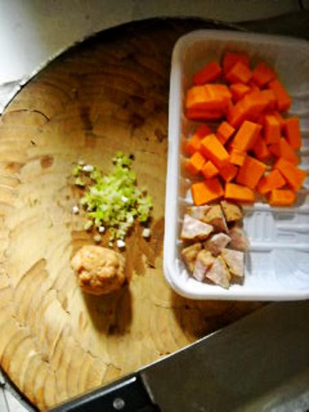 南瓜肉丸燕麥粥的做法-咸鮮味煮菜譜