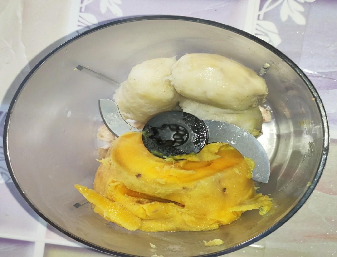 紅薯芋頭泥的做法-甜味蒸菜譜