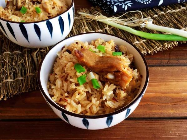 杏鮑菇排骨燜飯的做法-家常味燜菜譜