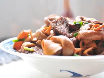 百葉結燒肉的做法-家常味燒菜譜