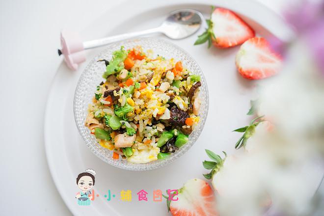 12個(gè)月以上三文魚炒飯的做法-家常味炒菜譜