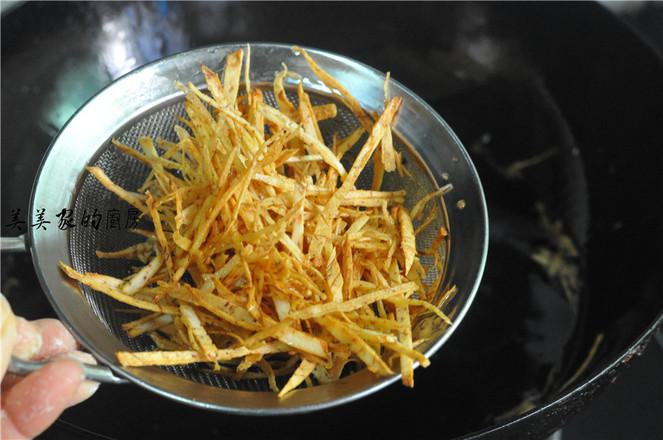 酥香香芋絲的做法-咸鮮味炸菜譜