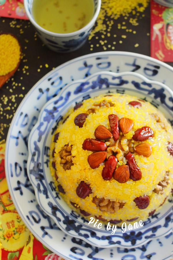 小米八寶飯的做法-甜味蒸菜譜