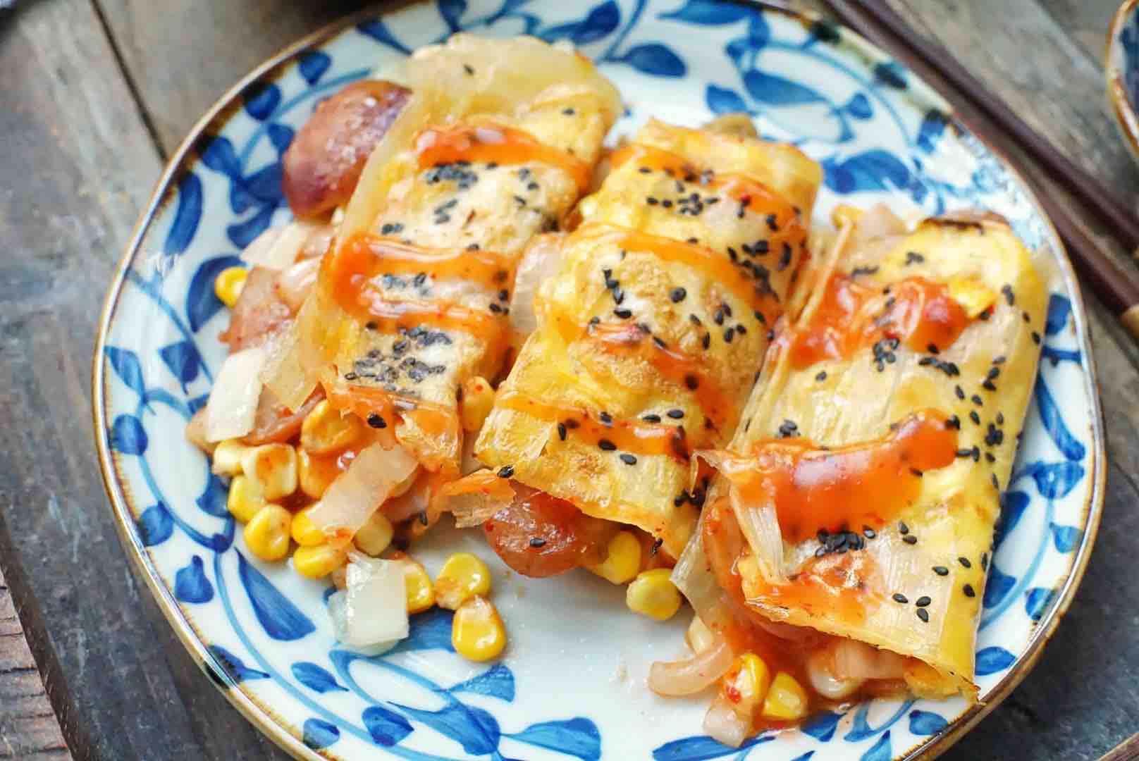 烤冷面的做法-咸鮮味烤菜譜