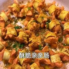 酥脆親親腸的做法-家常味炸菜譜