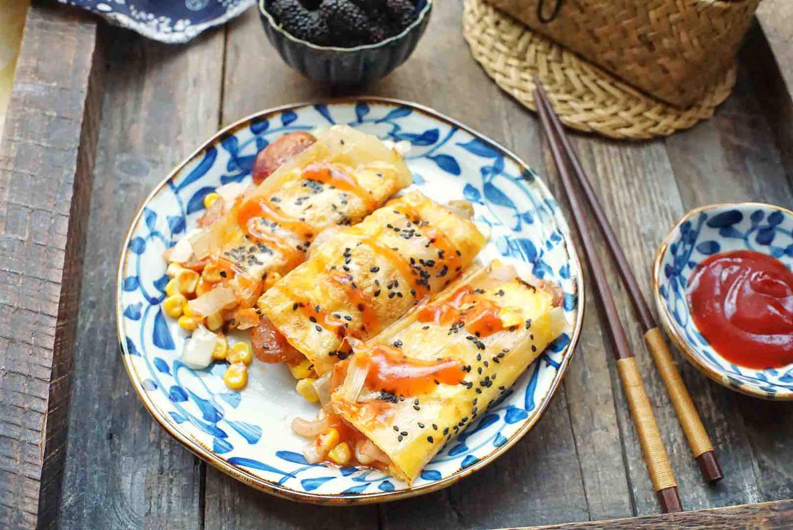 烤冷面的做法-咸鮮味烤菜譜