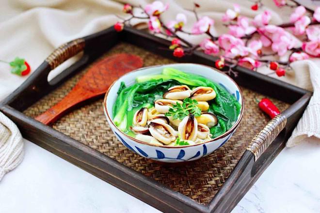 上湯豆皮青口小白菜的做法-咸鮮味煮菜譜