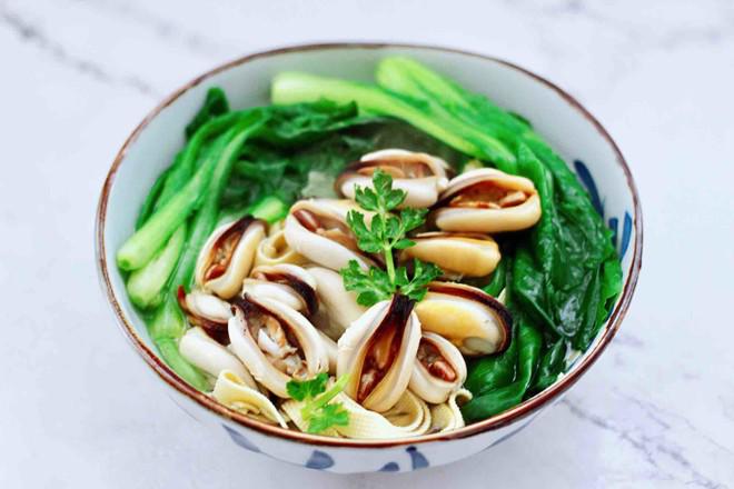 上湯豆皮青口小白菜的做法-咸鮮味煮菜譜