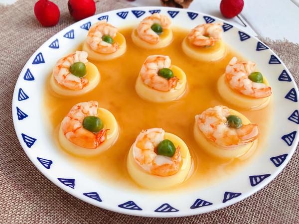玉子蝦仁的家常做法的做法-咸鮮味蒸菜譜