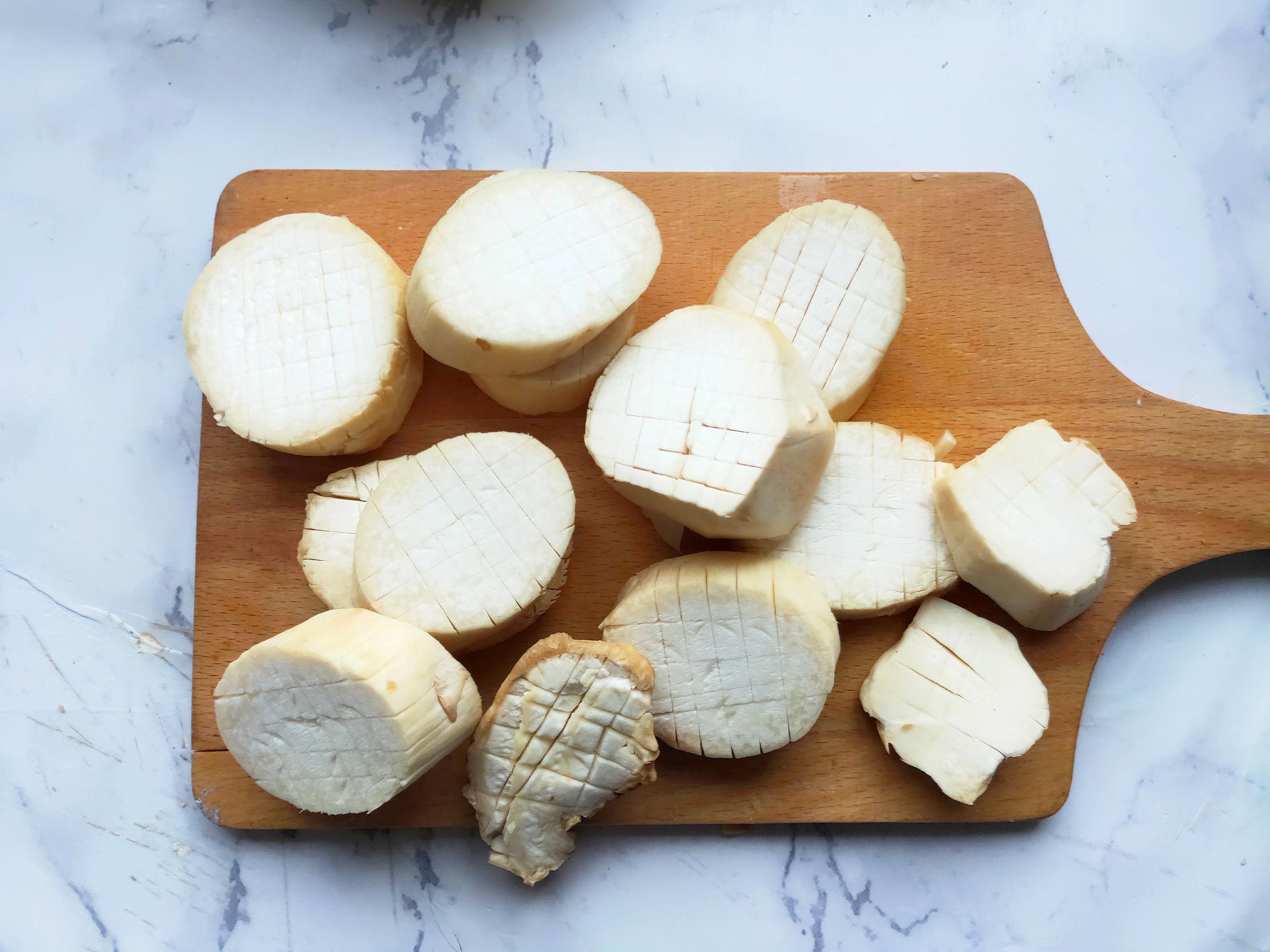 番茄辣醬杏鮑菇的做法-酸辣味煎菜譜