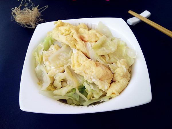 包菜炒雞蛋的做法-咸鮮味炒菜譜