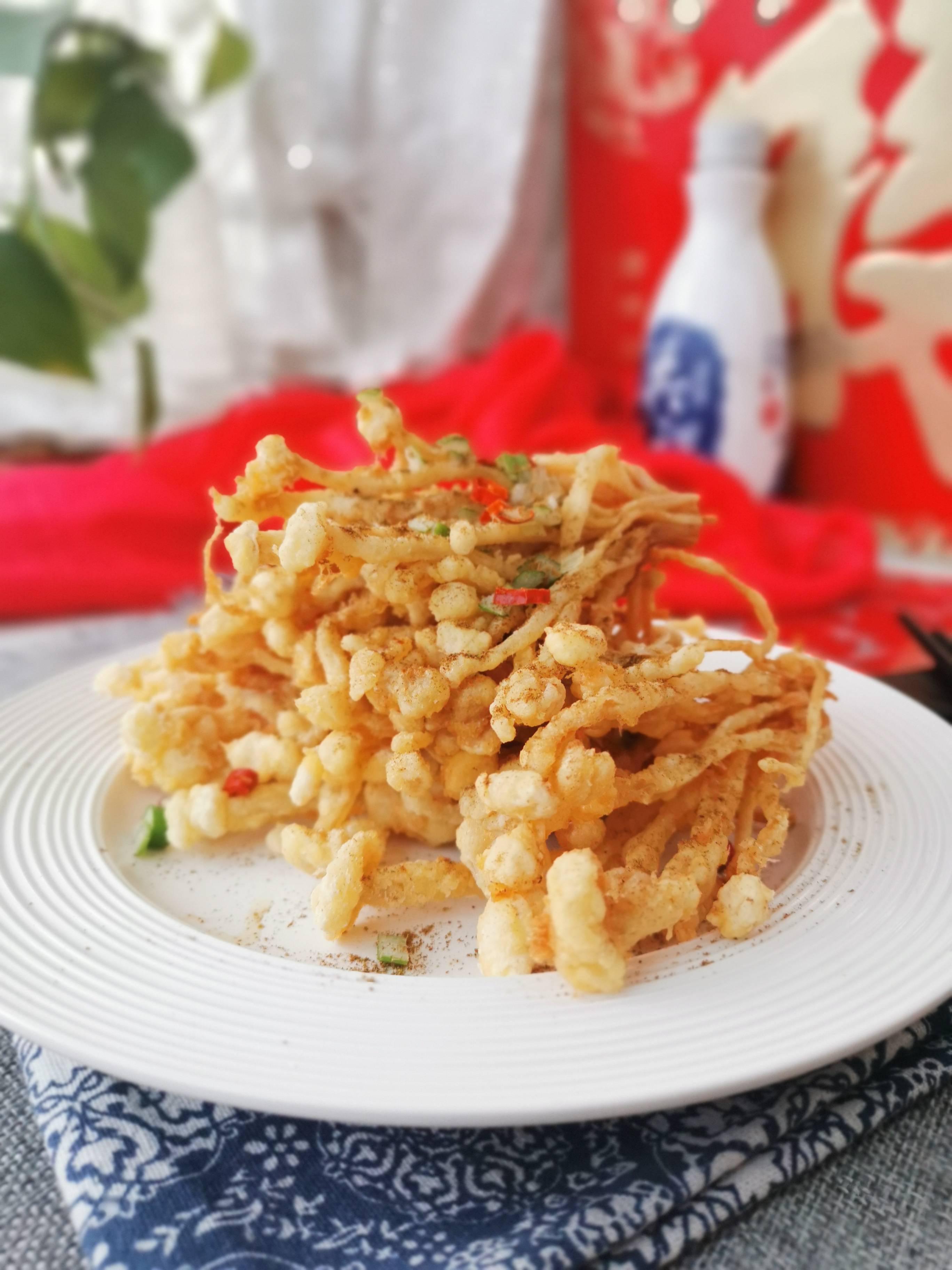 干炸金針菇的做法-其它口味炸菜譜