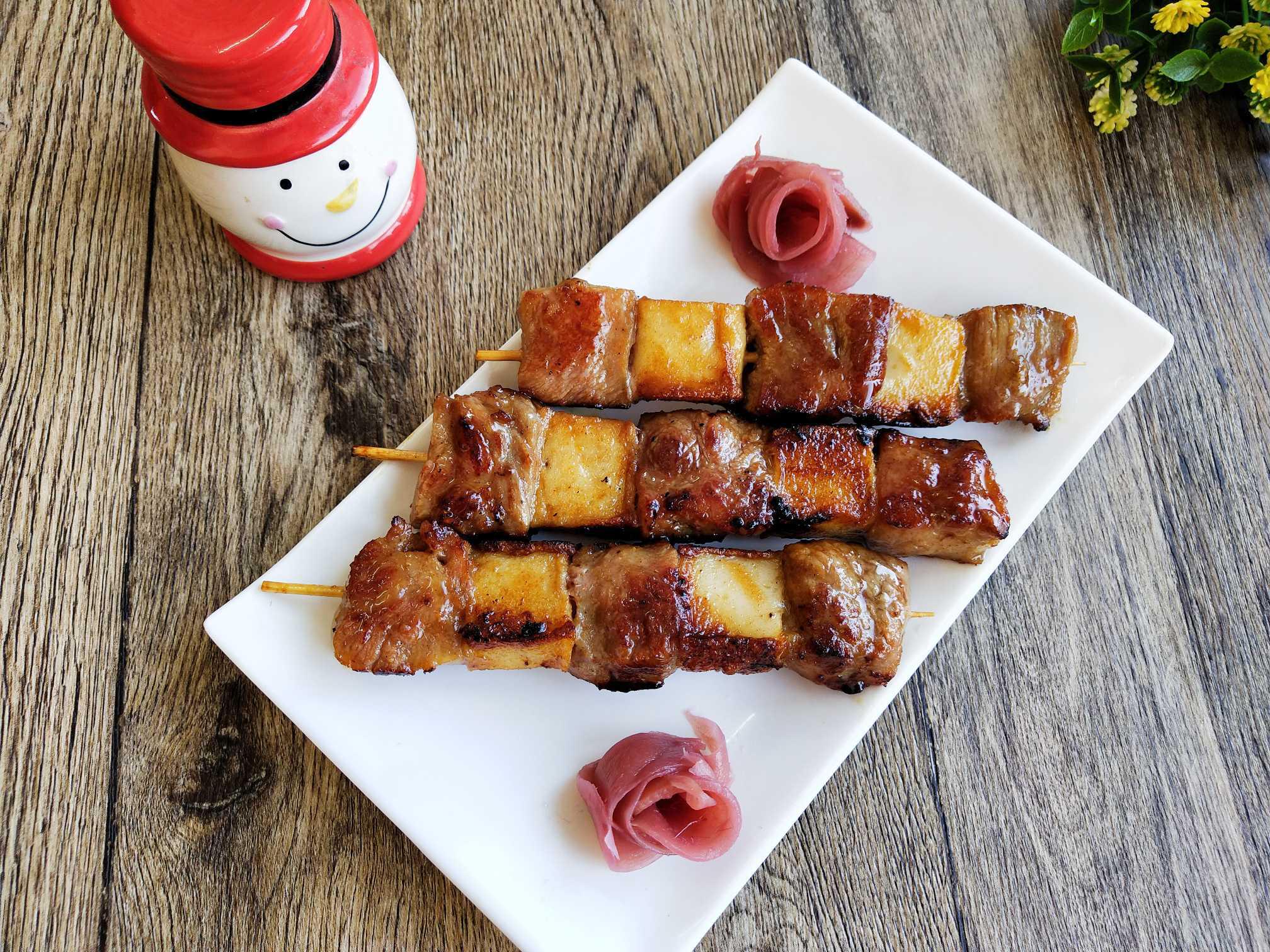 魚豆腐牛肉串的做法-咸鮮味煎菜譜