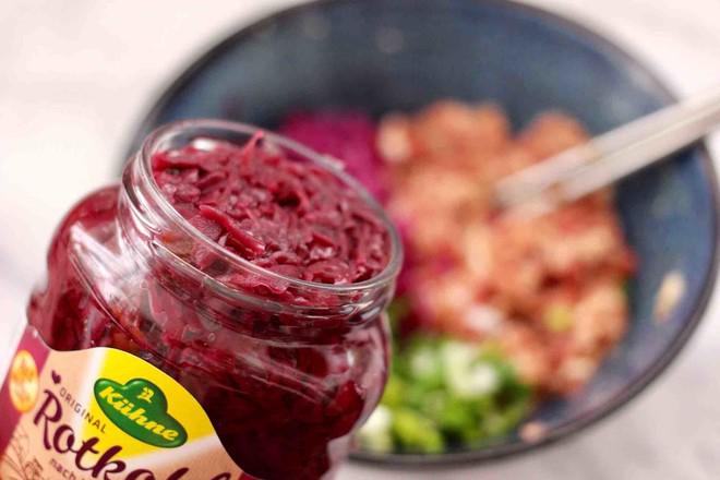 手工紅椰菜扇貝餃子的做法-家常味煮菜譜