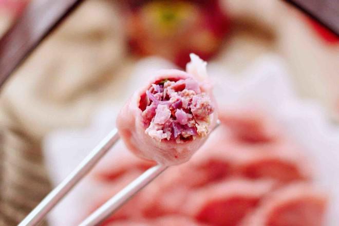 手工紅椰菜扇貝餃子的做法-家常味煮菜譜