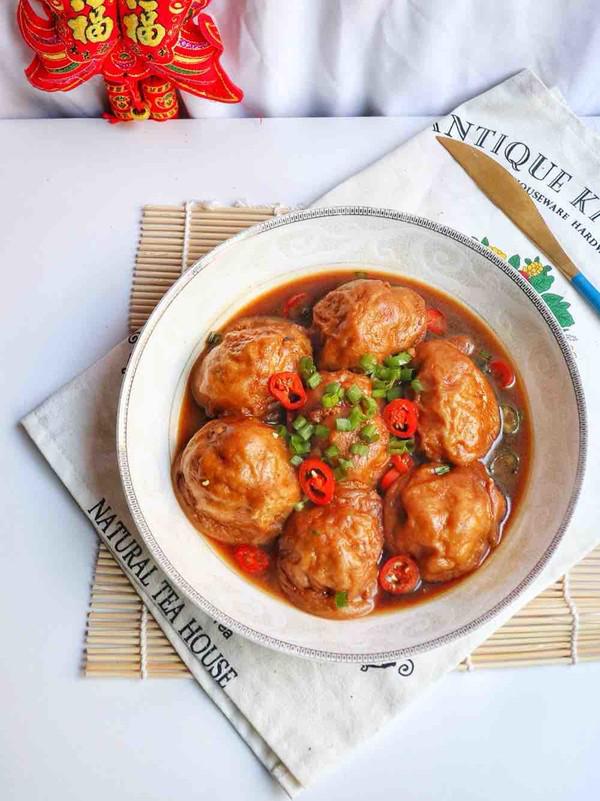 油面筋釀肉的做法-家常味煮菜譜