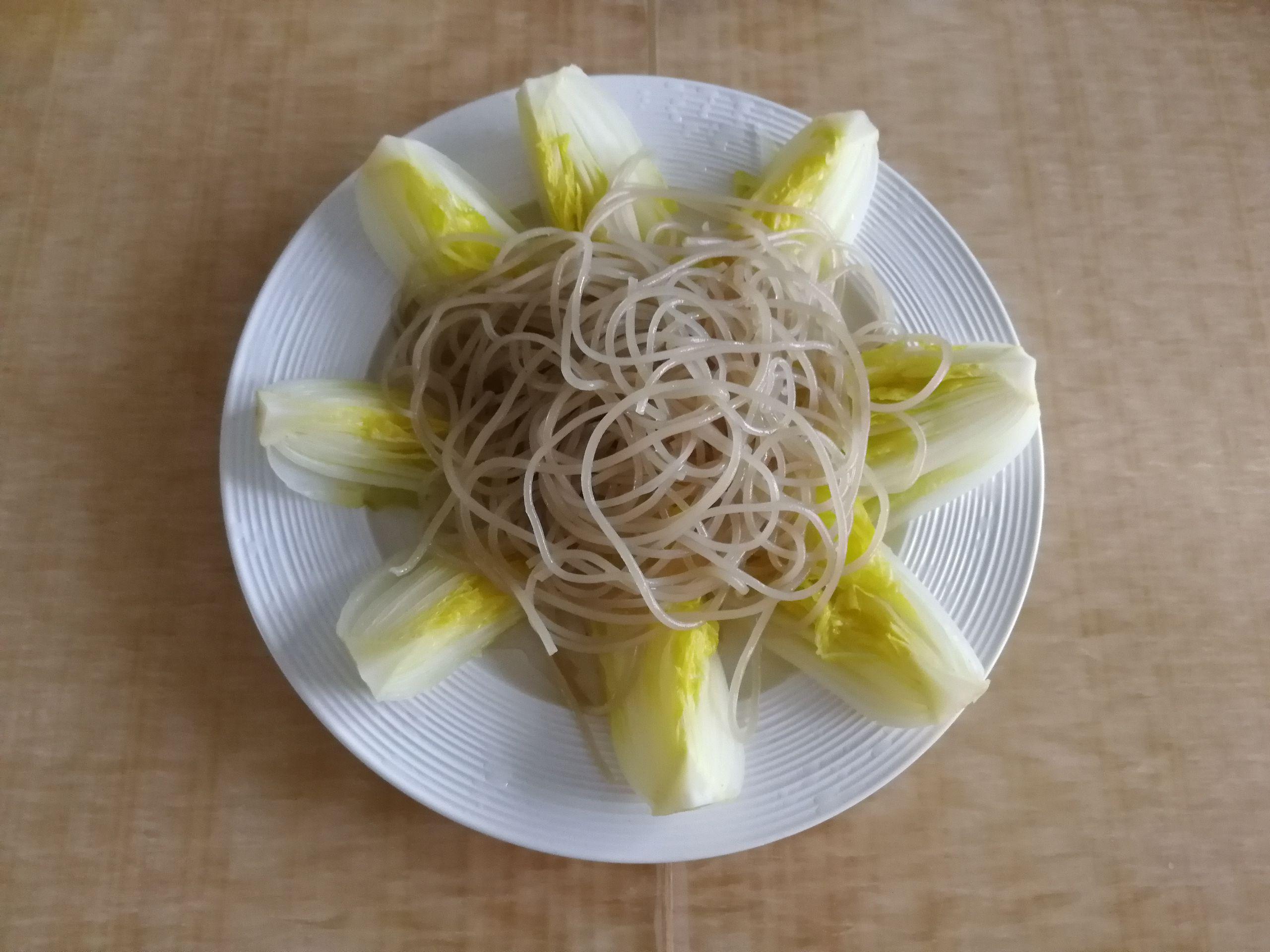 娃娃菜蒸粉絲的做法-咸鮮味蒸菜譜