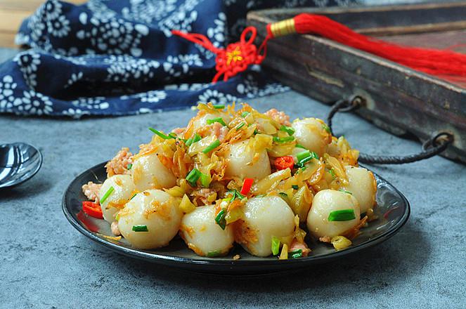 炒糯米糍的做法-家常味炒菜譜