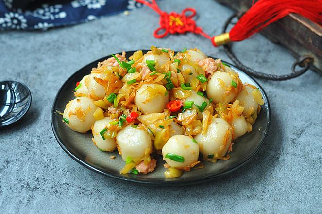 炒糯米糍的做法-家常味炒菜譜