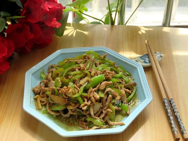 青椒炒肉絲的做法-家常味炒菜譜