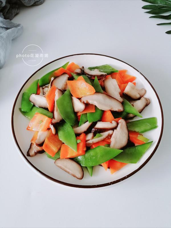 香菇炒荷蘭豆的做法-家常味炒菜譜