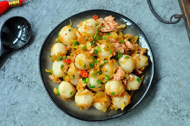 炒糯米糍的做法-家常味炒菜譜