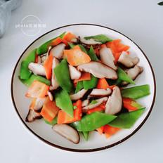 香菇炒荷蘭豆的做法-家常味炒菜譜