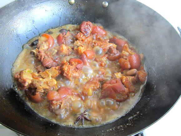 花生紅燒豬蹄的做法-家常味燒菜譜