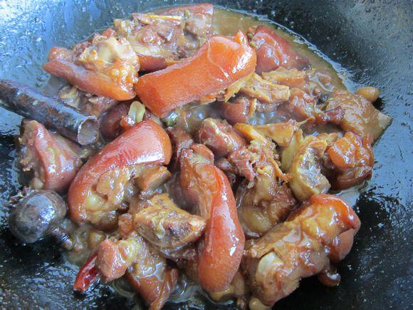 花生紅燒豬蹄的做法-家常味燒菜譜