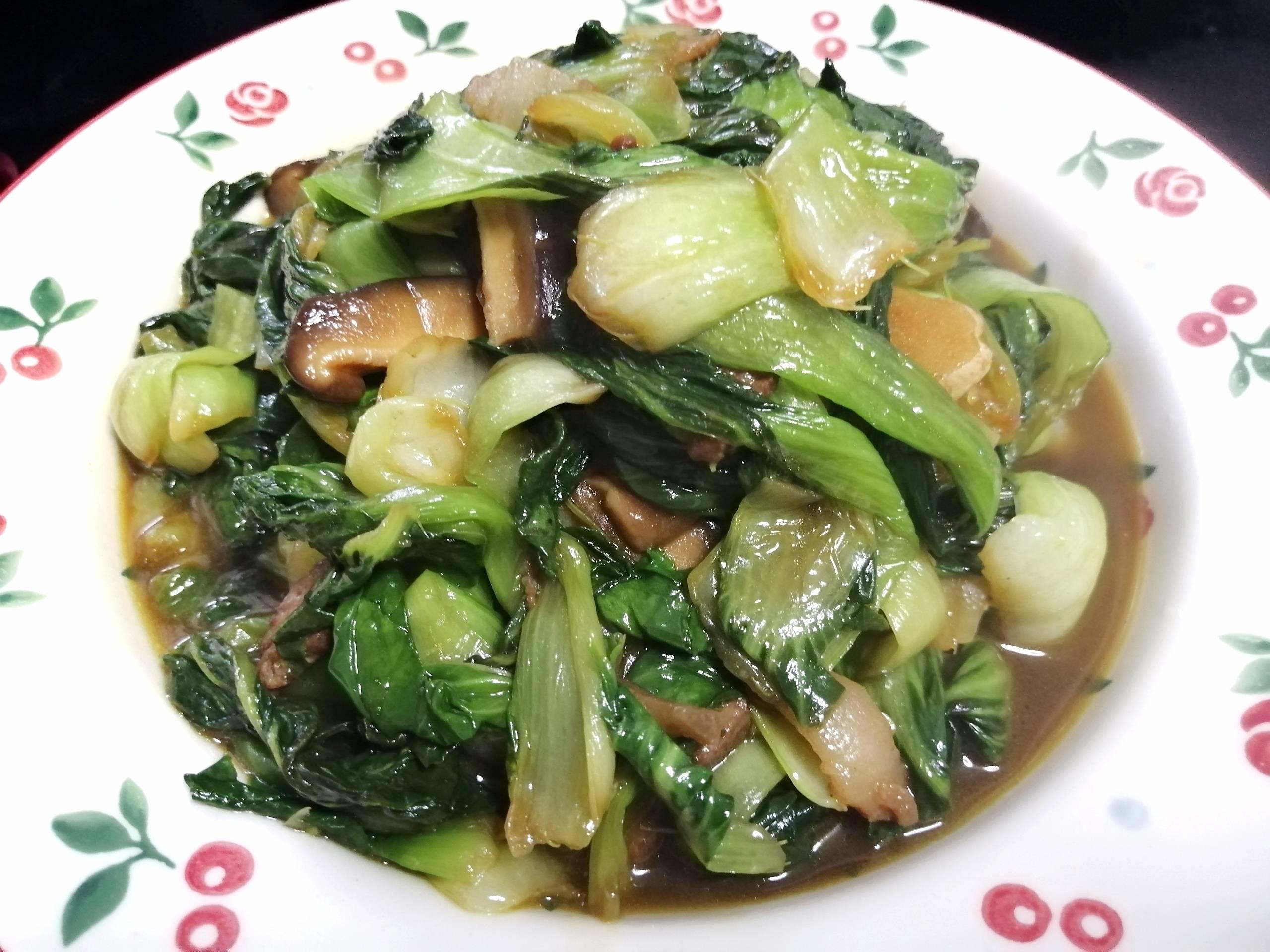 臘肉香菇青菜的做法-家常味炒菜譜-易網健康養生網 臘肉香菇青菜的做法-家常味炒菜譜