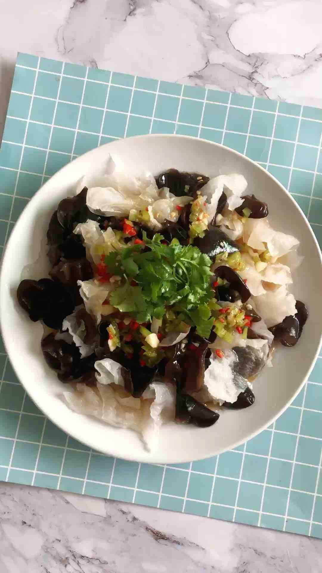 涼拌雙耳的做法-家常味拌菜譜