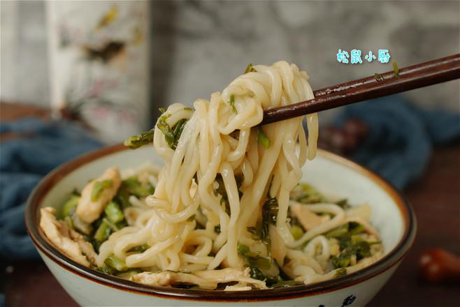 雪菜雞絲面的做法-家常味煮菜譜