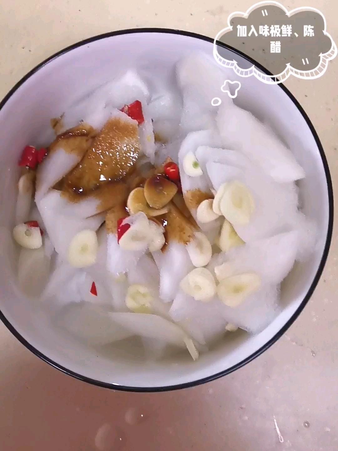 開胃拌蘿卜的做法-咸鮮味拌菜譜