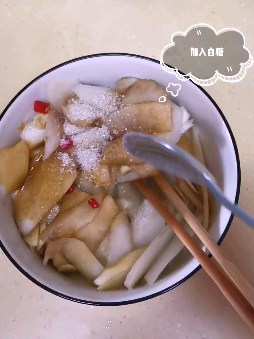 開胃拌蘿卜的做法-咸鮮味拌菜譜