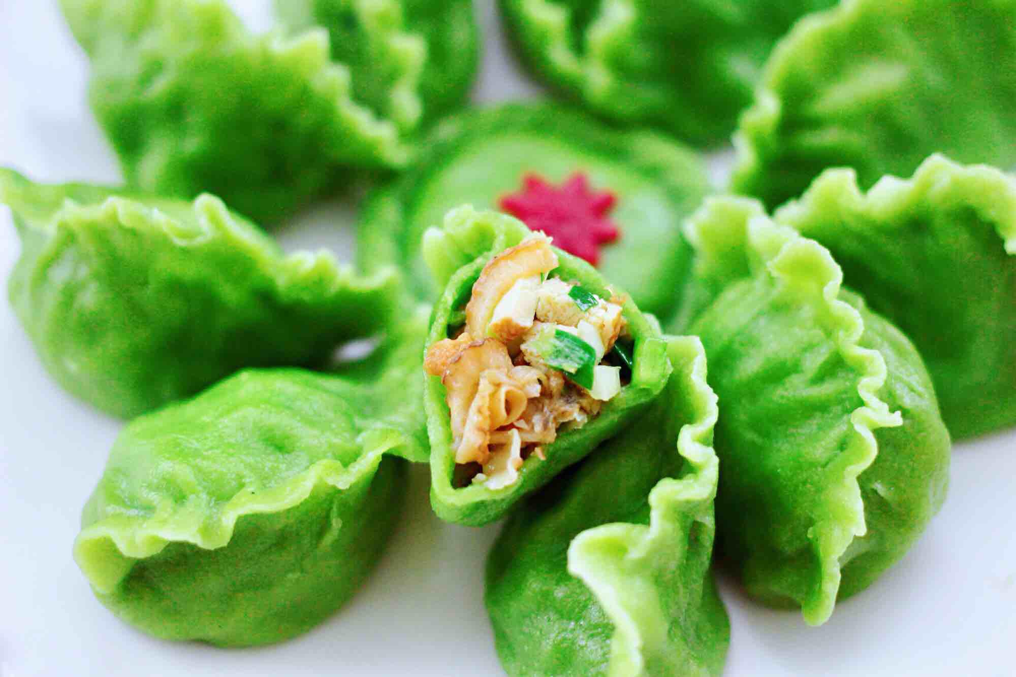 扇貝香干翠玉餃子的做法-咸鮮味煮菜譜