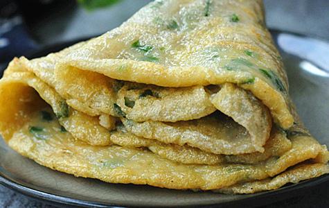 紅薯粉雞蛋餅的做法-家常味煎菜譜