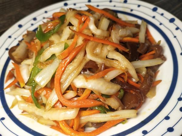 豬皮炒三絲的做法-家常味炒菜譜