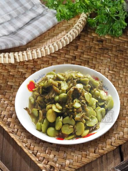 雪菜豆瓣的做法-咸鮮味炒菜譜