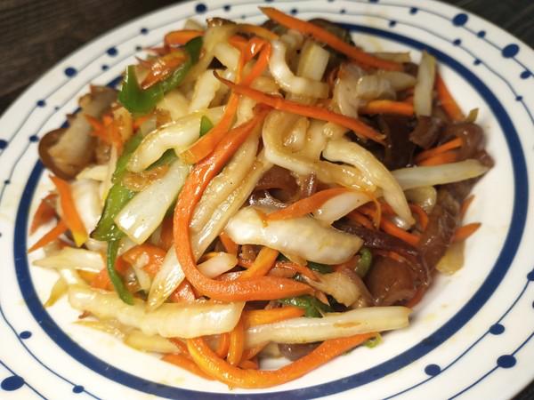 豬皮炒三絲的做法-家常味炒菜譜