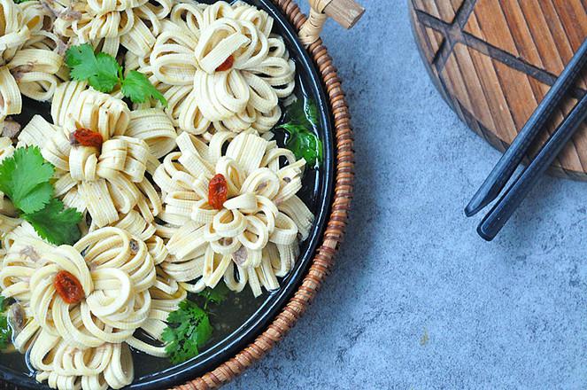 開花豆皮的做法-家常味蒸菜譜