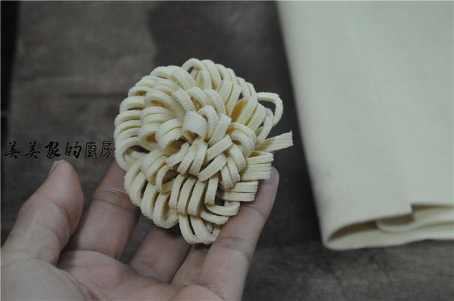 開花豆皮的做法-家常味蒸菜譜