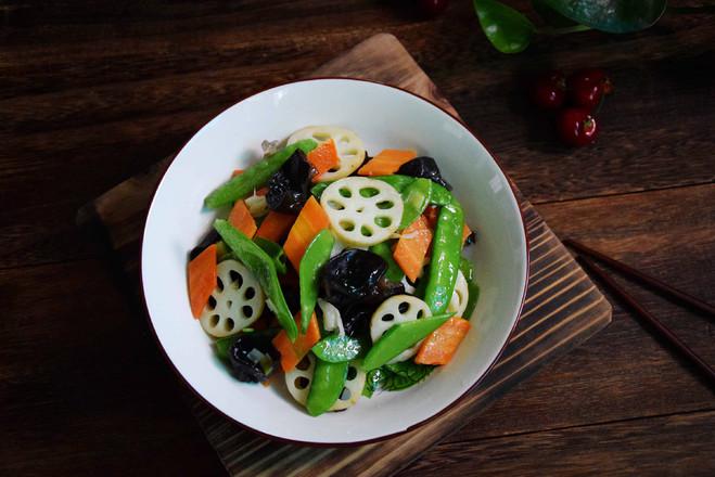 荷塘小炒的做法-家常味炒菜譜