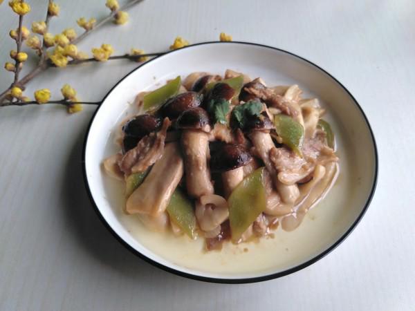 蓋頭蘑菇炒肉片的做法-咸鮮味炒菜譜