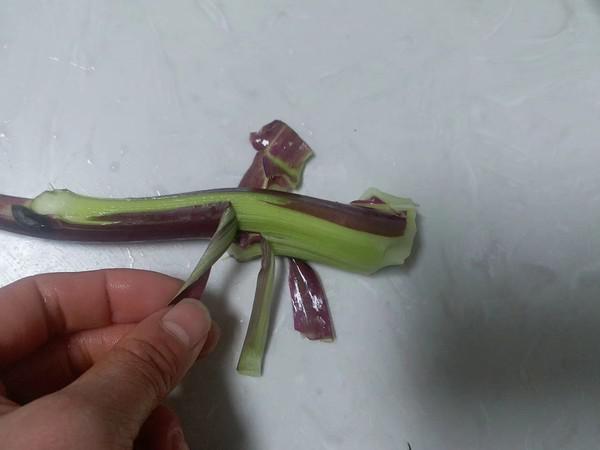 爆炒紅菜苔的做法-咸鮮味炒菜譜