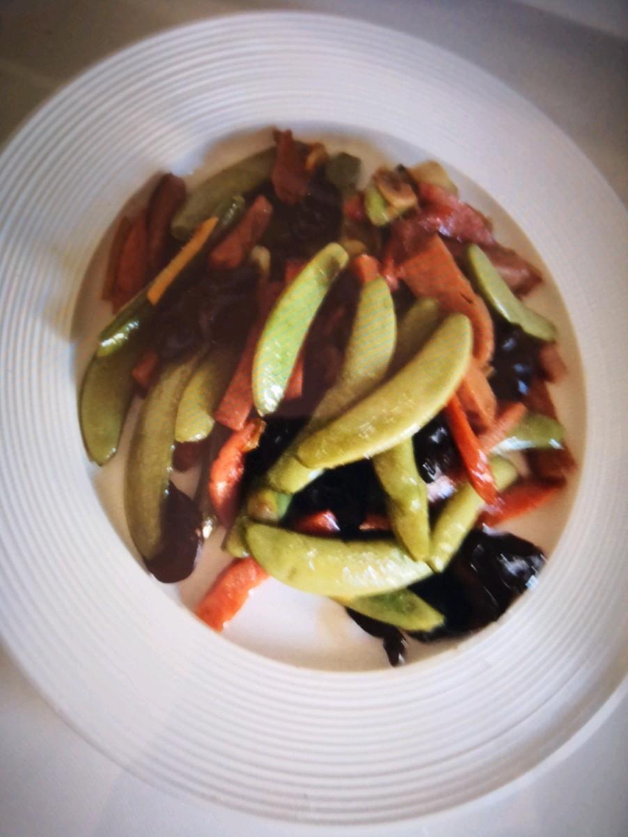 午餐肉炒甜蜜豆的做法-家常味炒菜譜